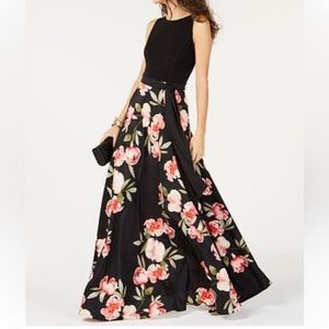 INC International Concepts I.N.C. Floral-Print Belted Gown size 8 new.  #1